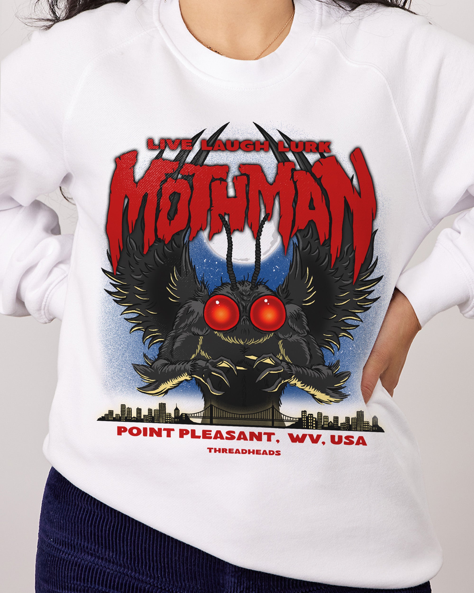 Mothman - Live Laugh Lurk Sweater Australia Online