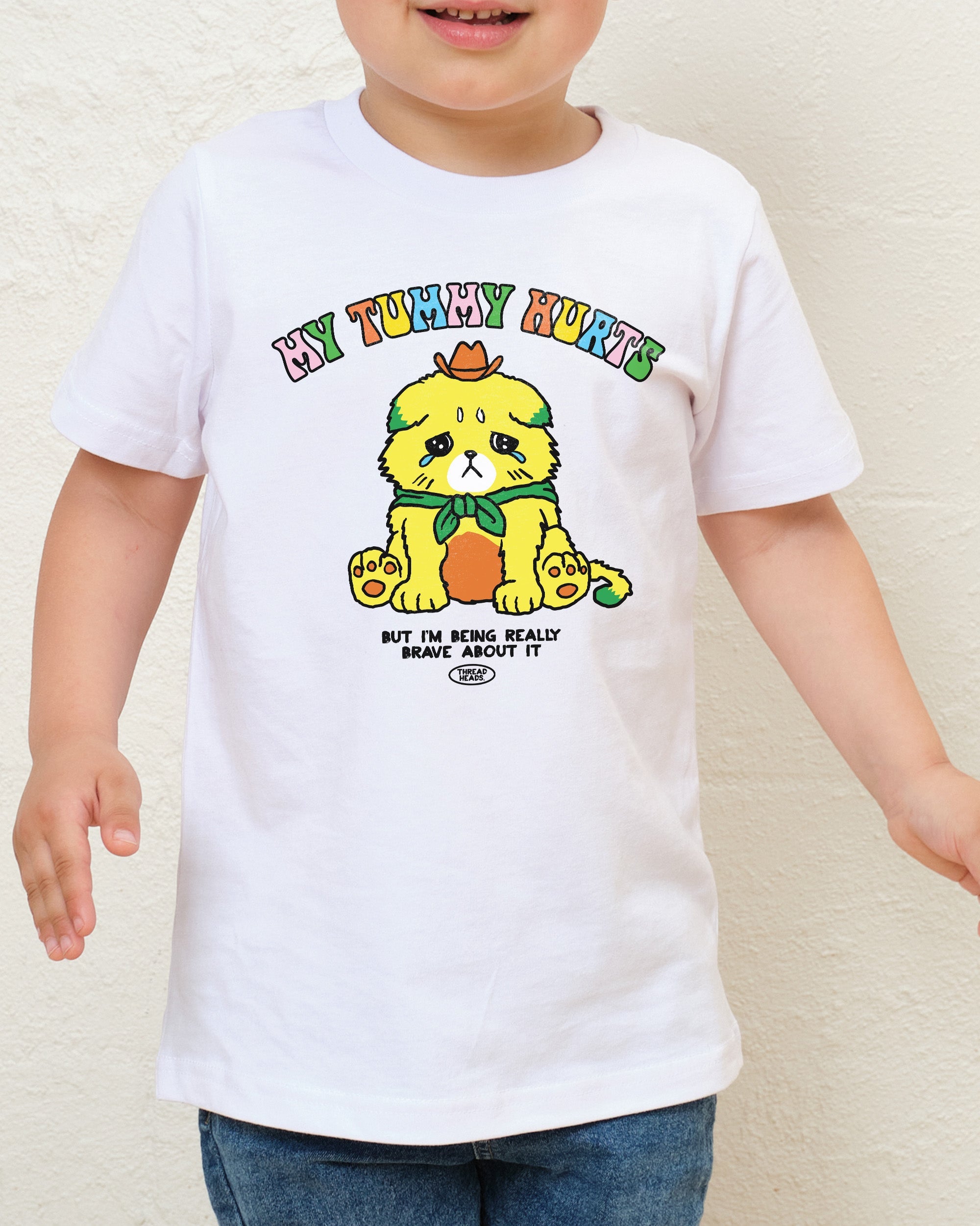 My Tummy Hurts Kids T-Shirt Australia Online White