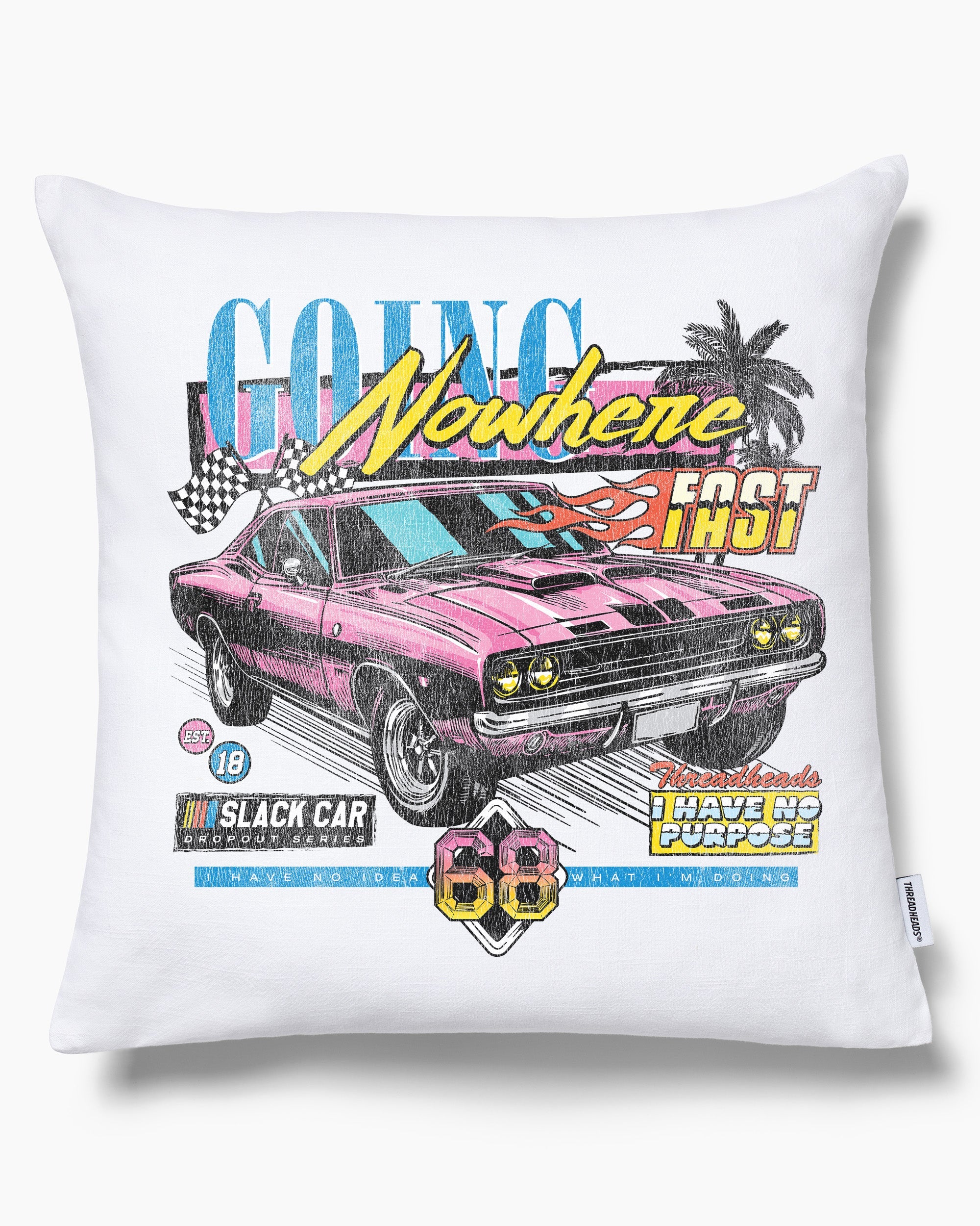 Going Nowhere Cushion Australia Online White