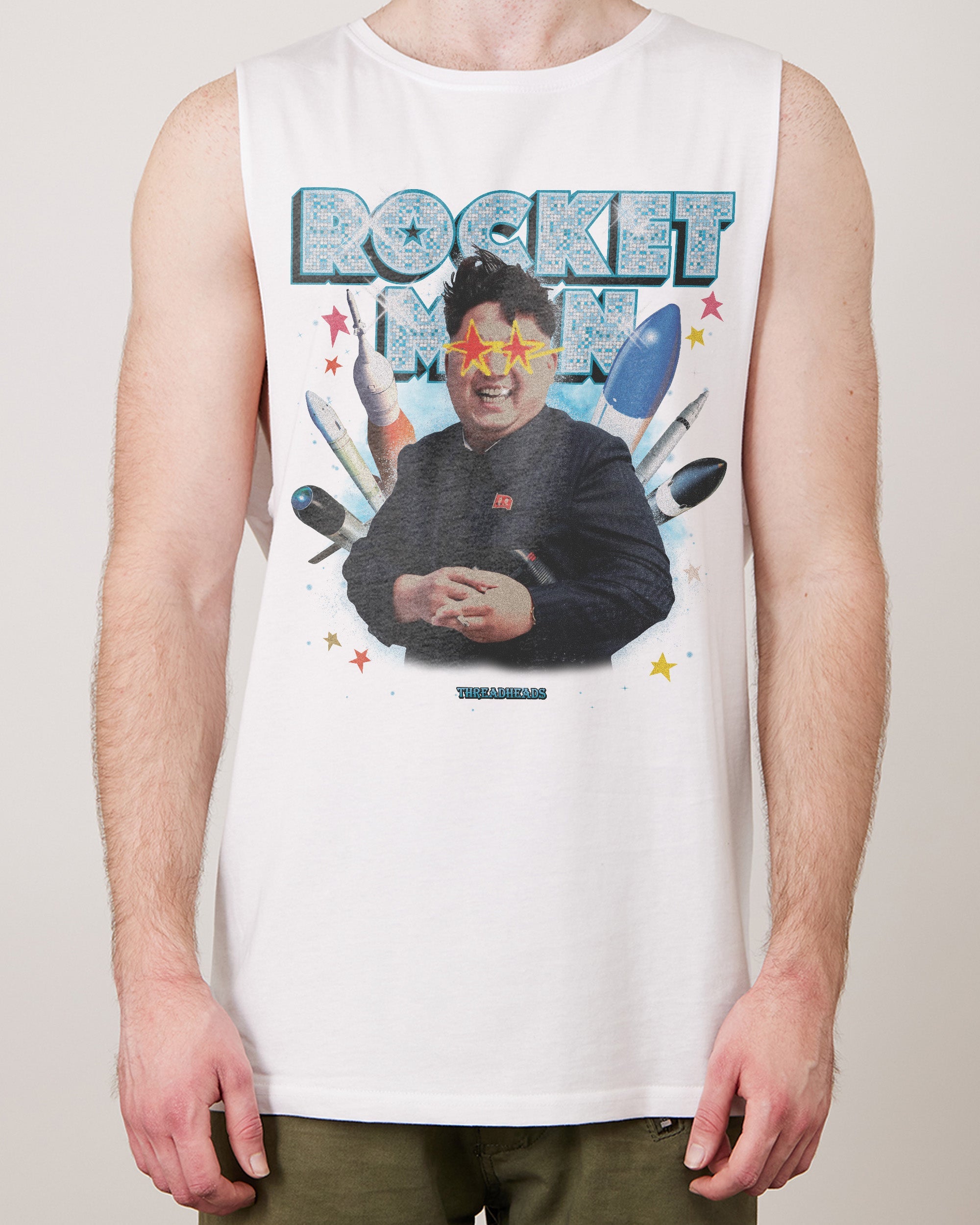 Rocket Man Tank Australia Online White