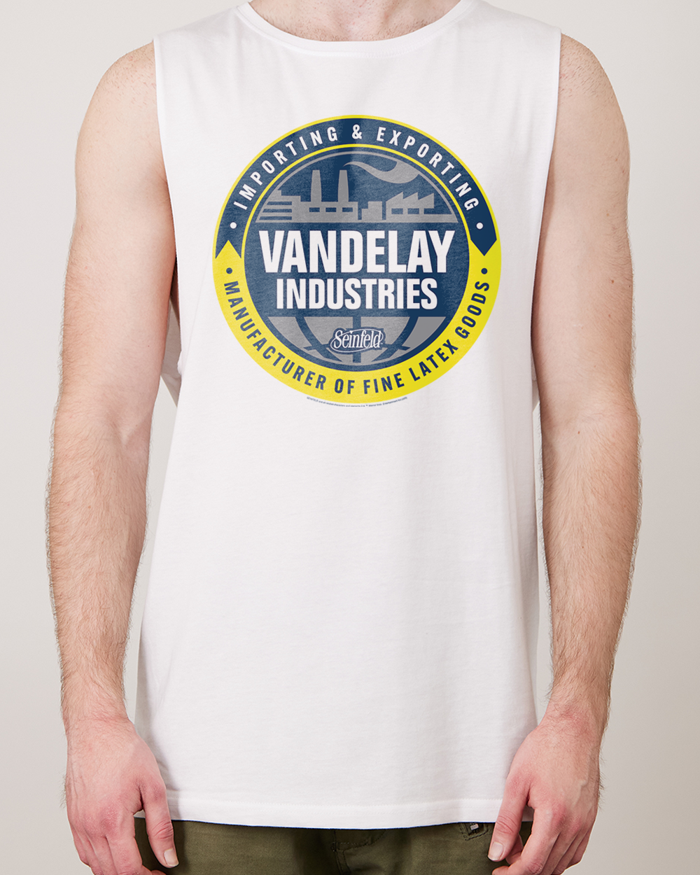 Vandelay Industries Logo Tank White