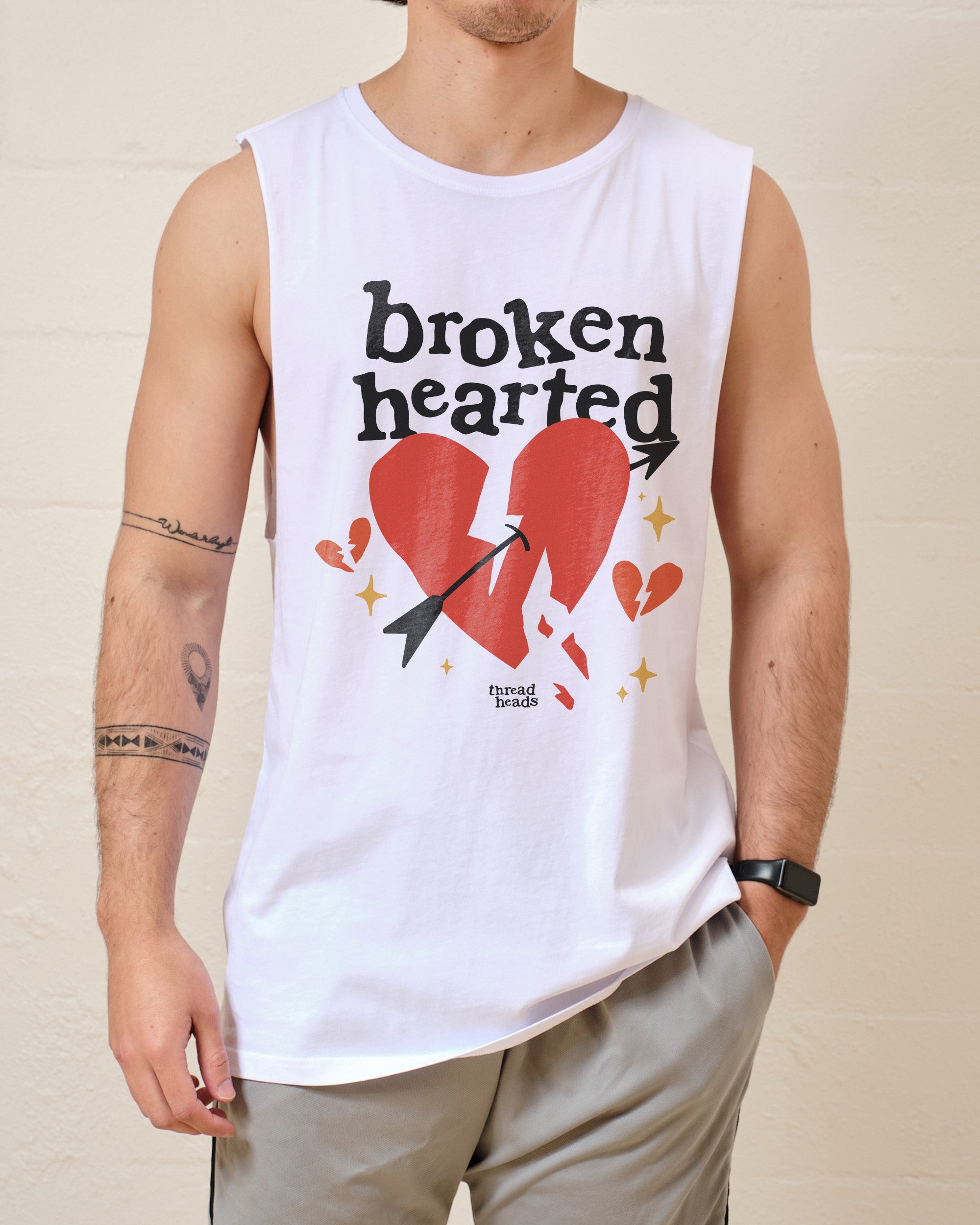 Broken Hearted Tank Australia Online White