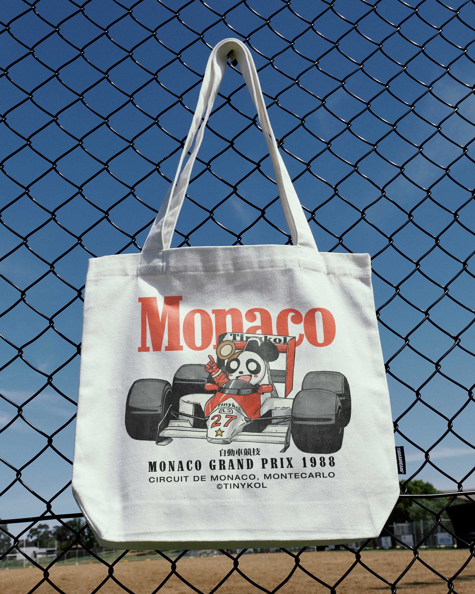 Monaco Racing Tote Bag Australia Online Natural