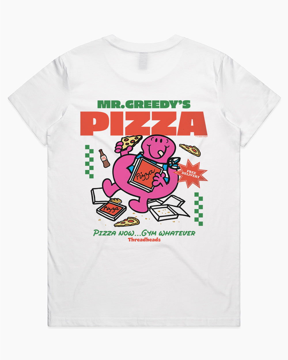 Mr. Greedy T-Shirt Australia Online #colour_white