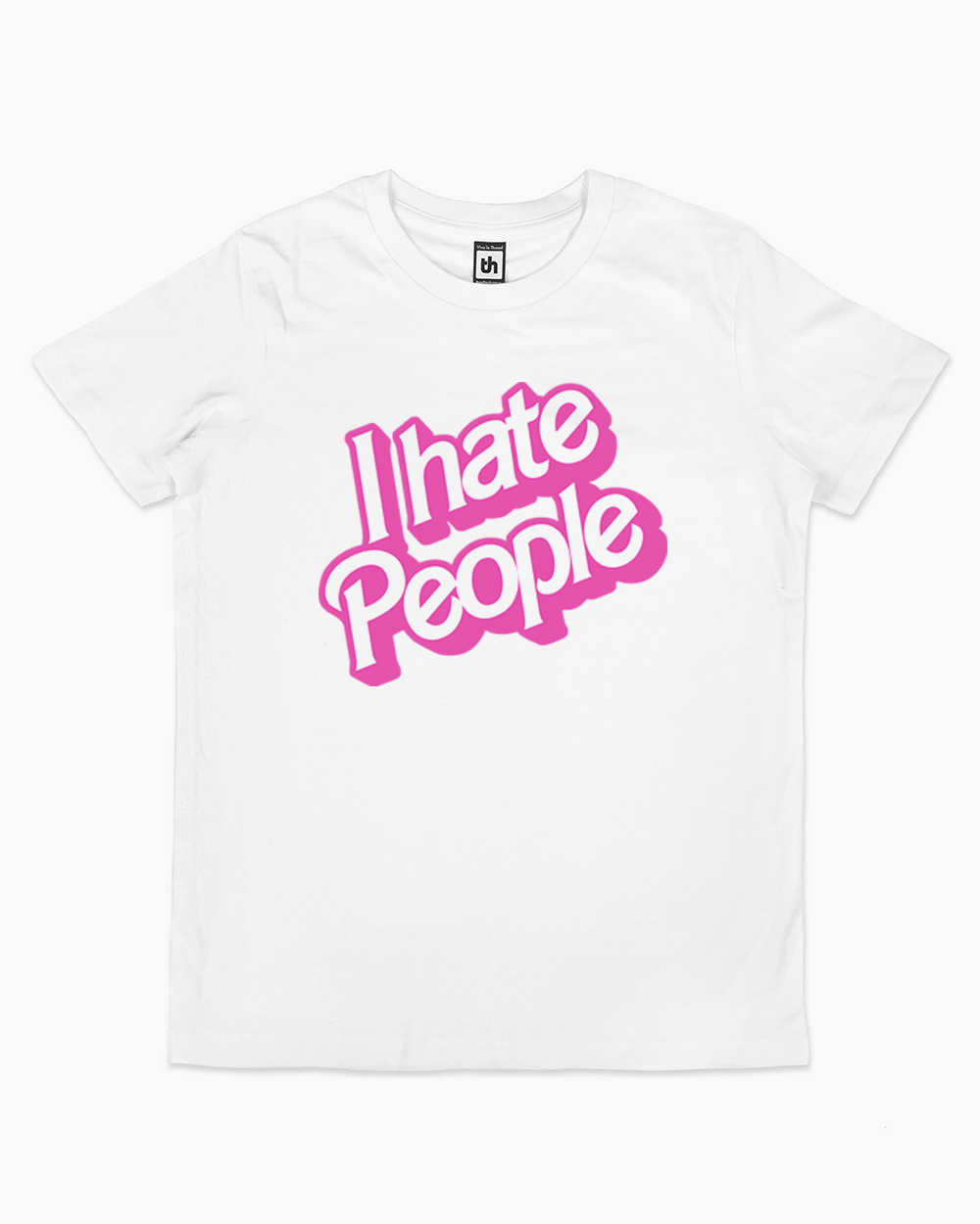 I Hate People Kids T-Shirt White