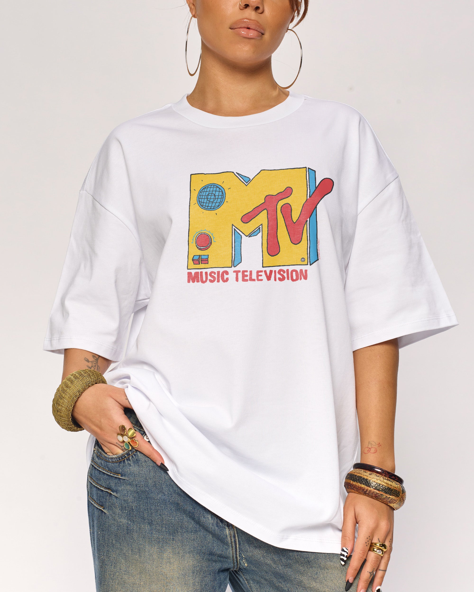 Radio MTV Logo Oversized Tee | Official MTV collab