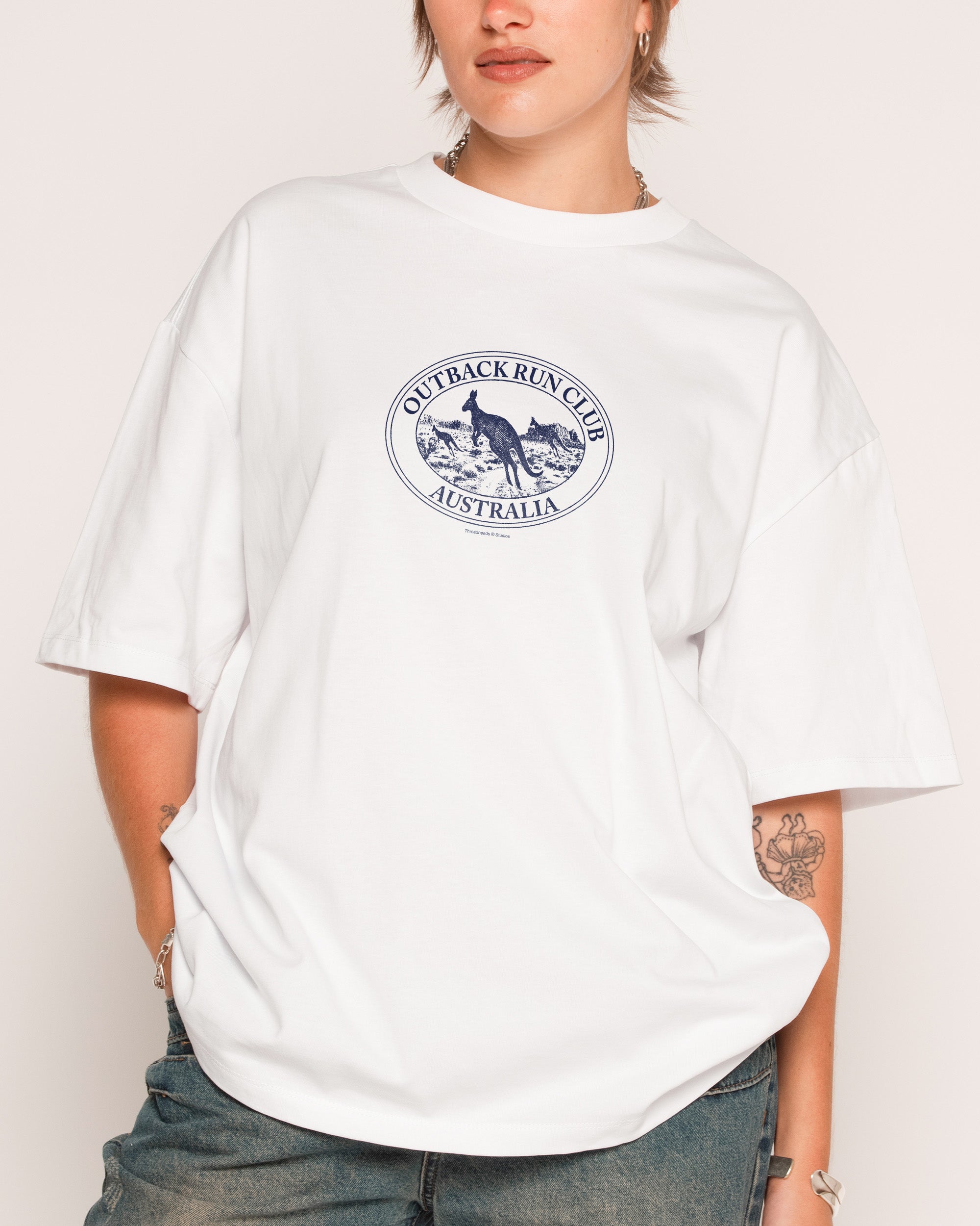 Kangaroo Outback Run Club Oversized Tee