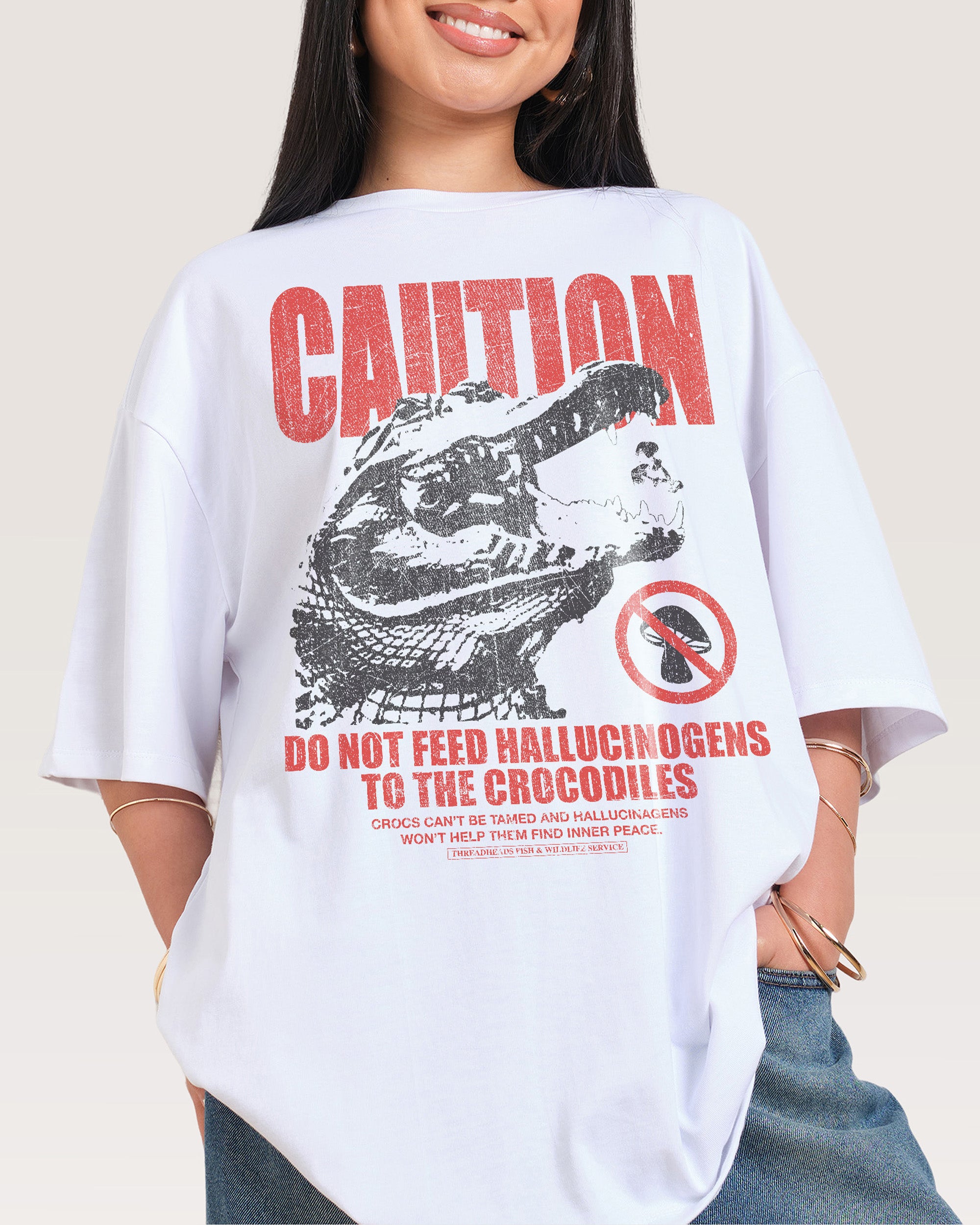 No Trips for Crocs Oversized Tee