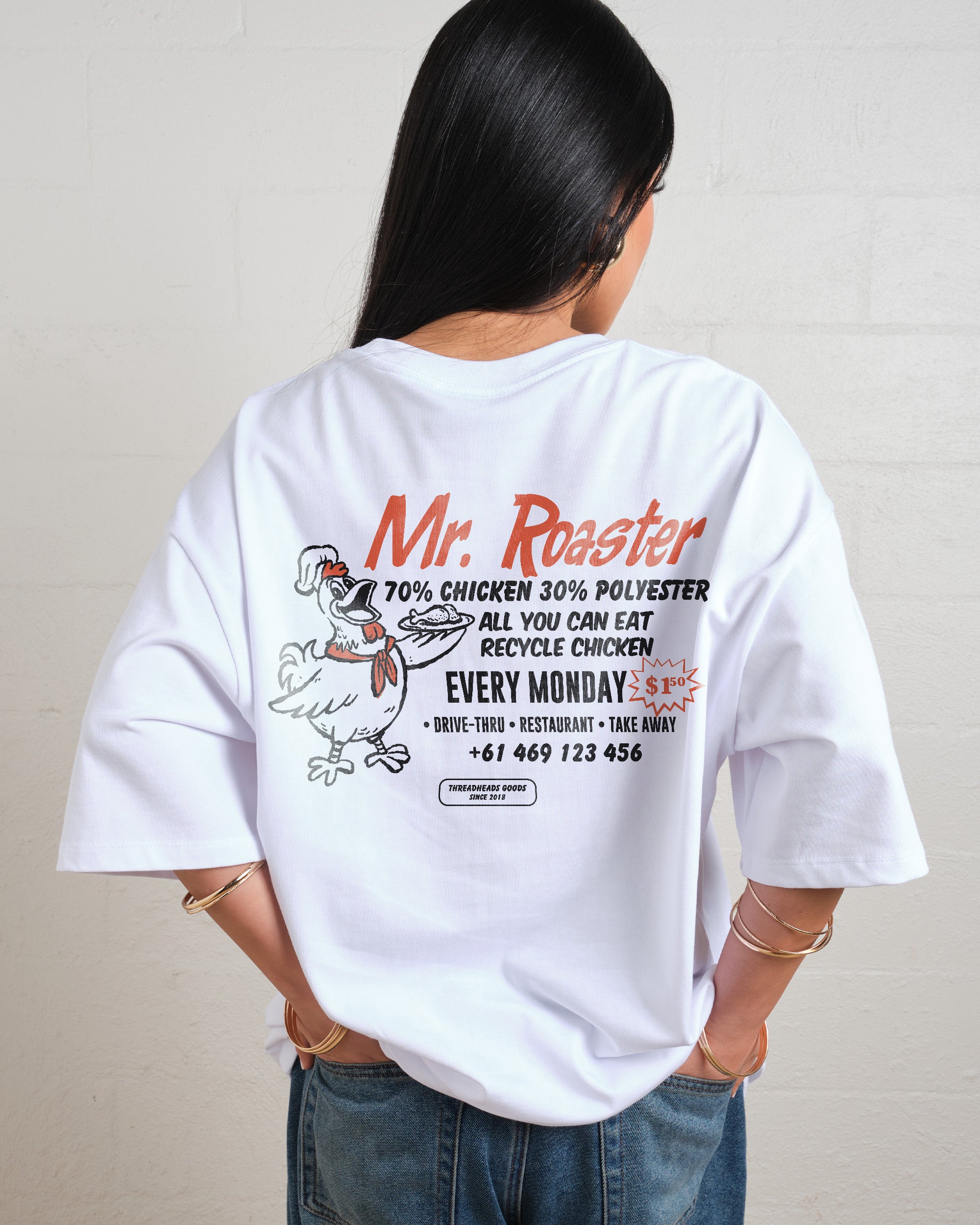 Mr. Roaster Fried Chicken Oversized Tee Online Australia