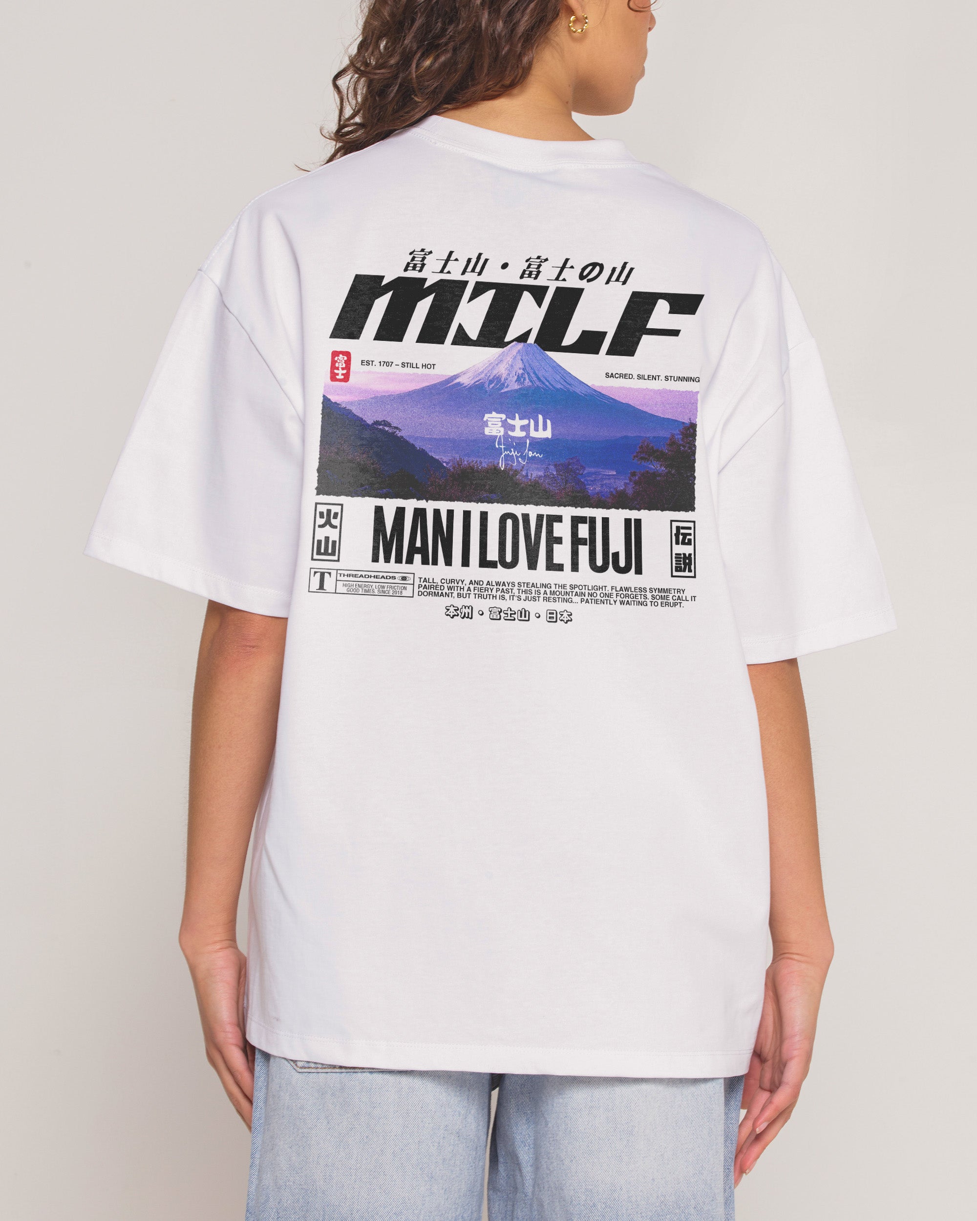 Milf Fuji Oversized Tee | Funny Graphic Oversized Tee