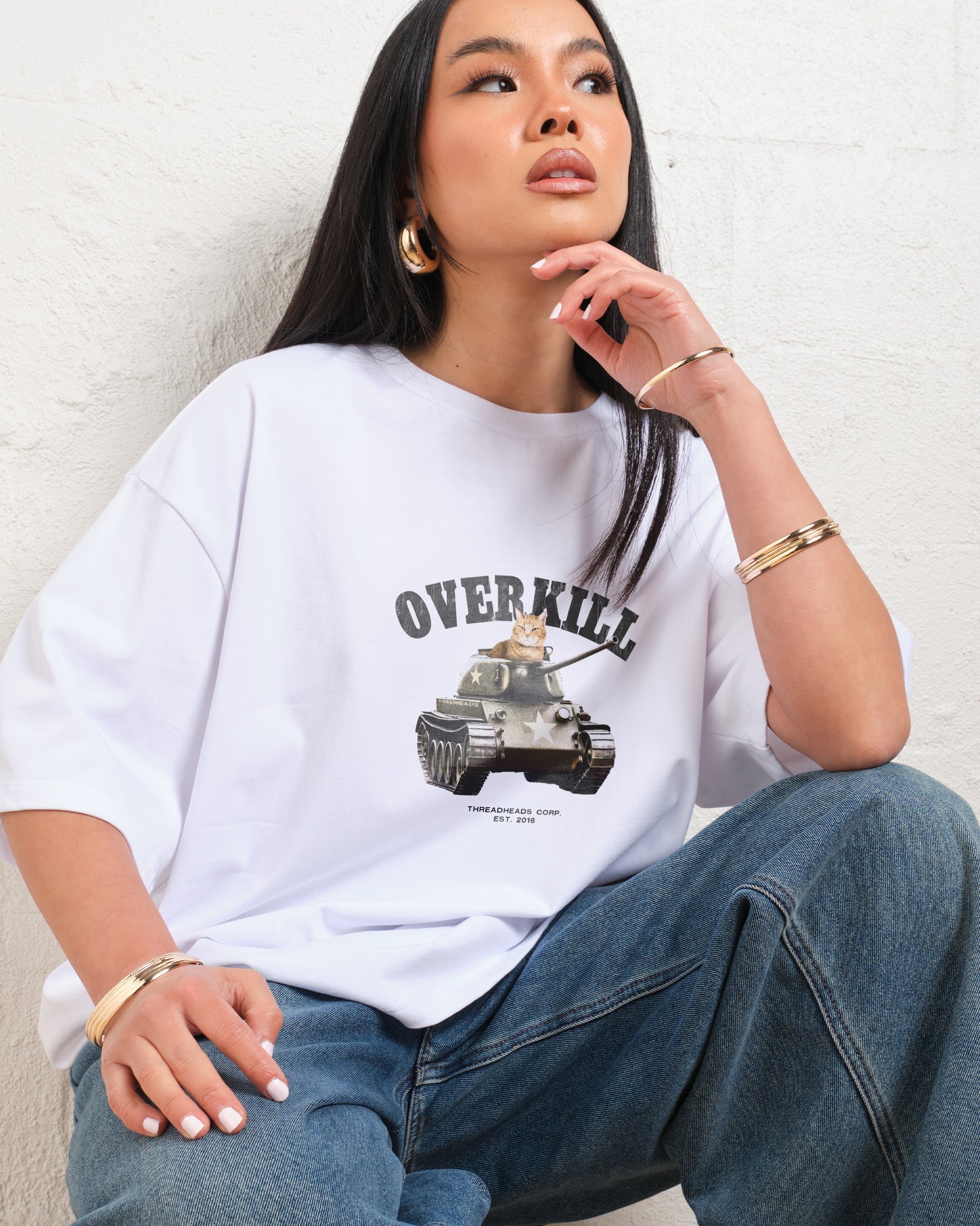 Overkill Oversized Tee Australia Online White