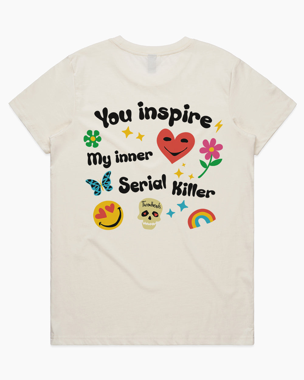Inspire My Inner Serial Killer T-Shirt Australia Online #colour_natural