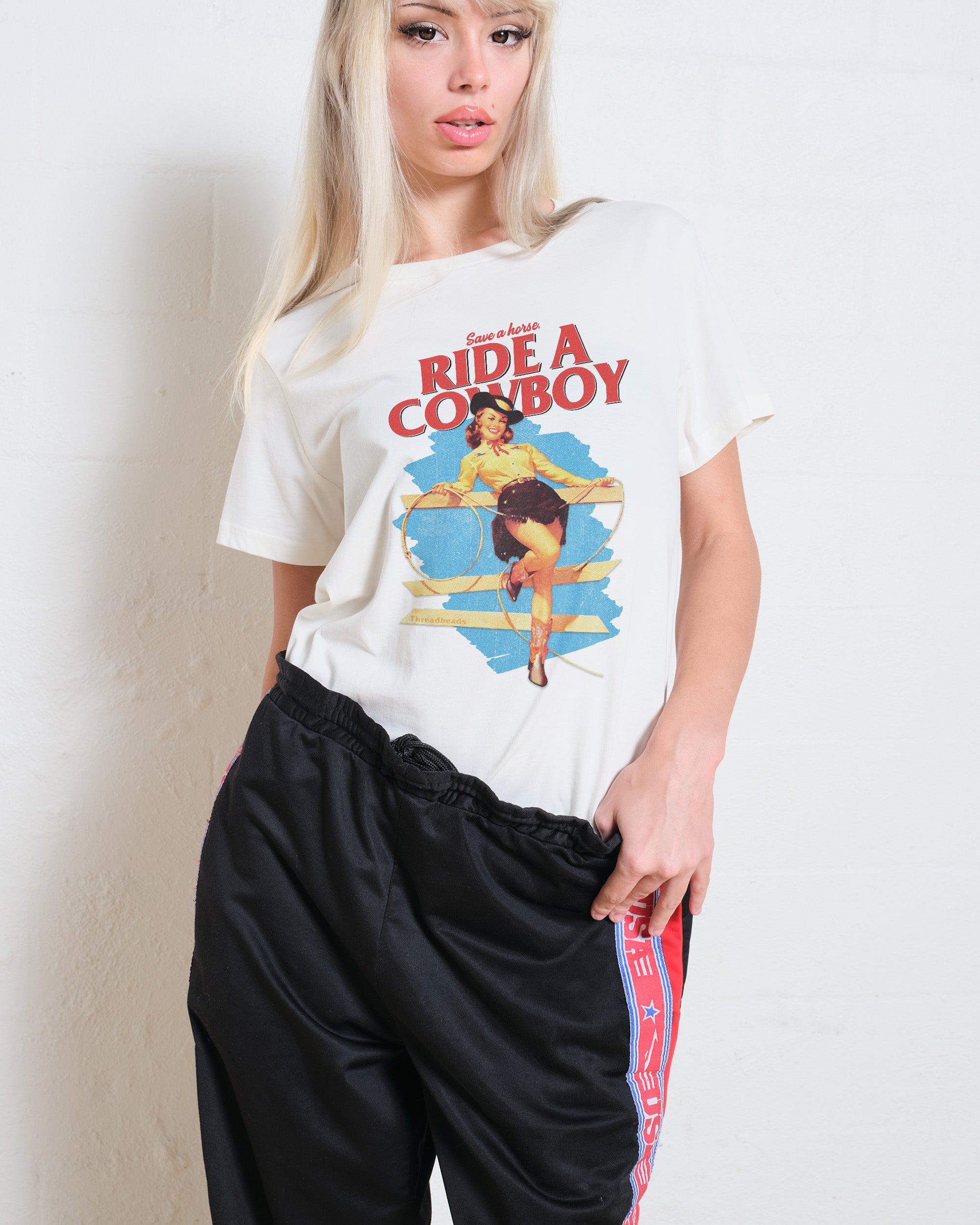 Save a Horse, Ride a Cowboy Women's Tee