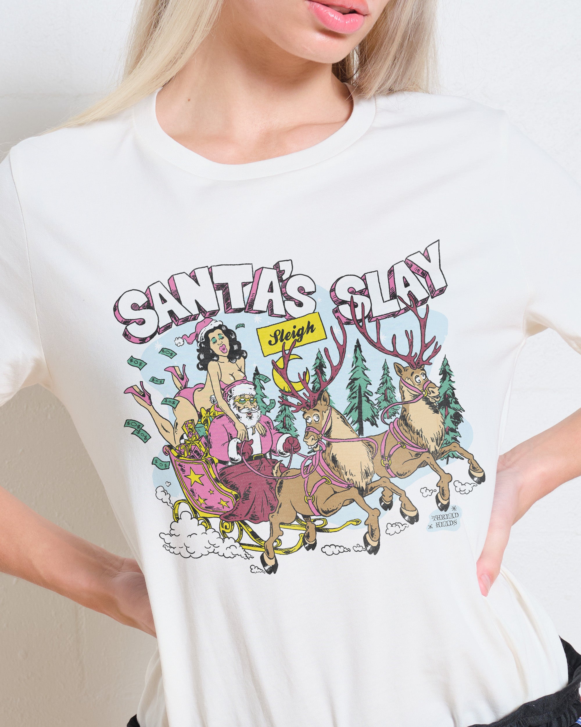 Santa Slay T-Shirt #gender_women's