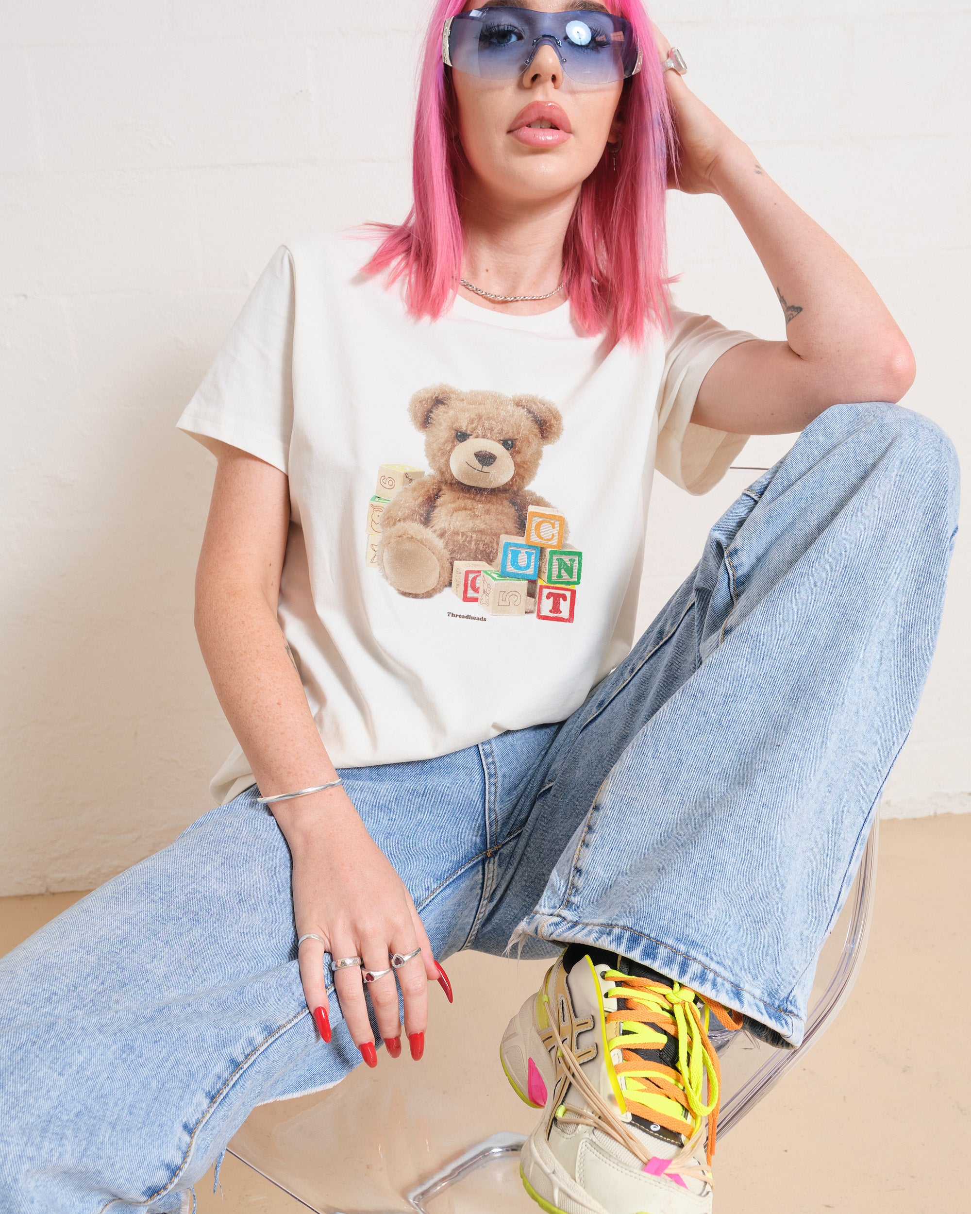 Spell It Out Teddy T-Shirt #gender_women's