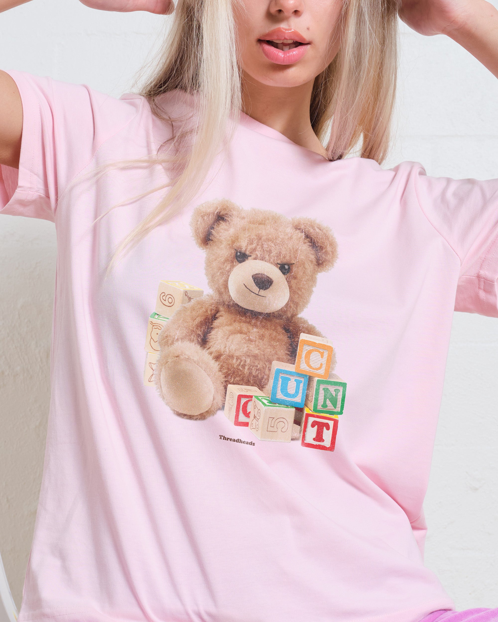 Spell It Out Teddy T-Shirt #gender_women's