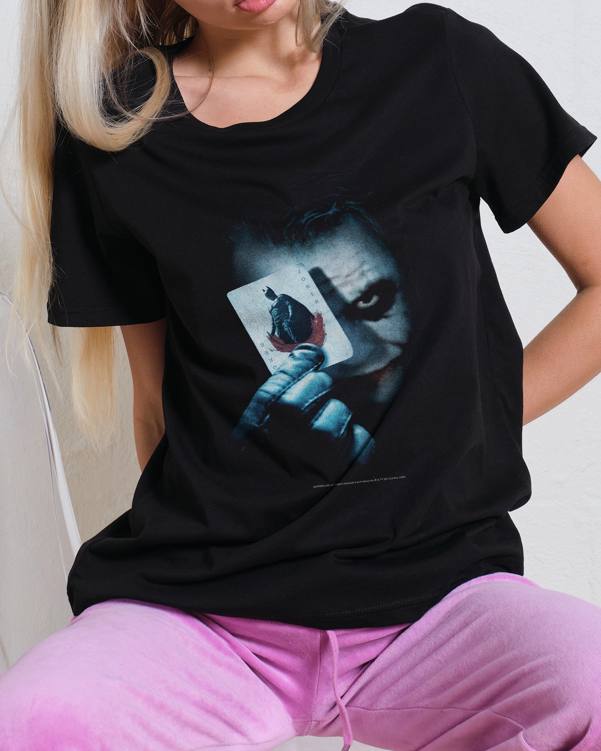 The Joker Playing Cards T-Shirt #gender_women's