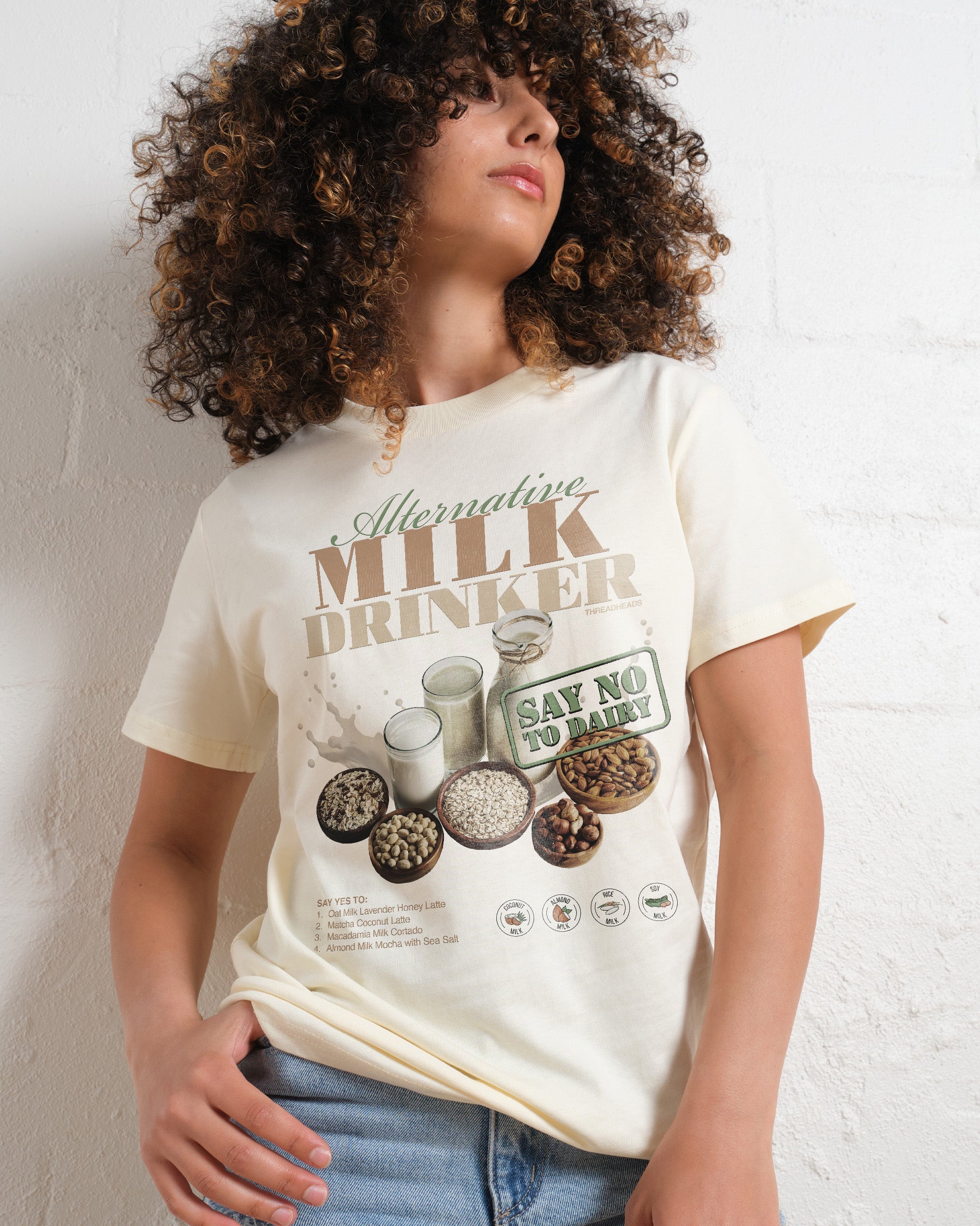 Alternative Milk Drinker T-Shirt #gender_women's