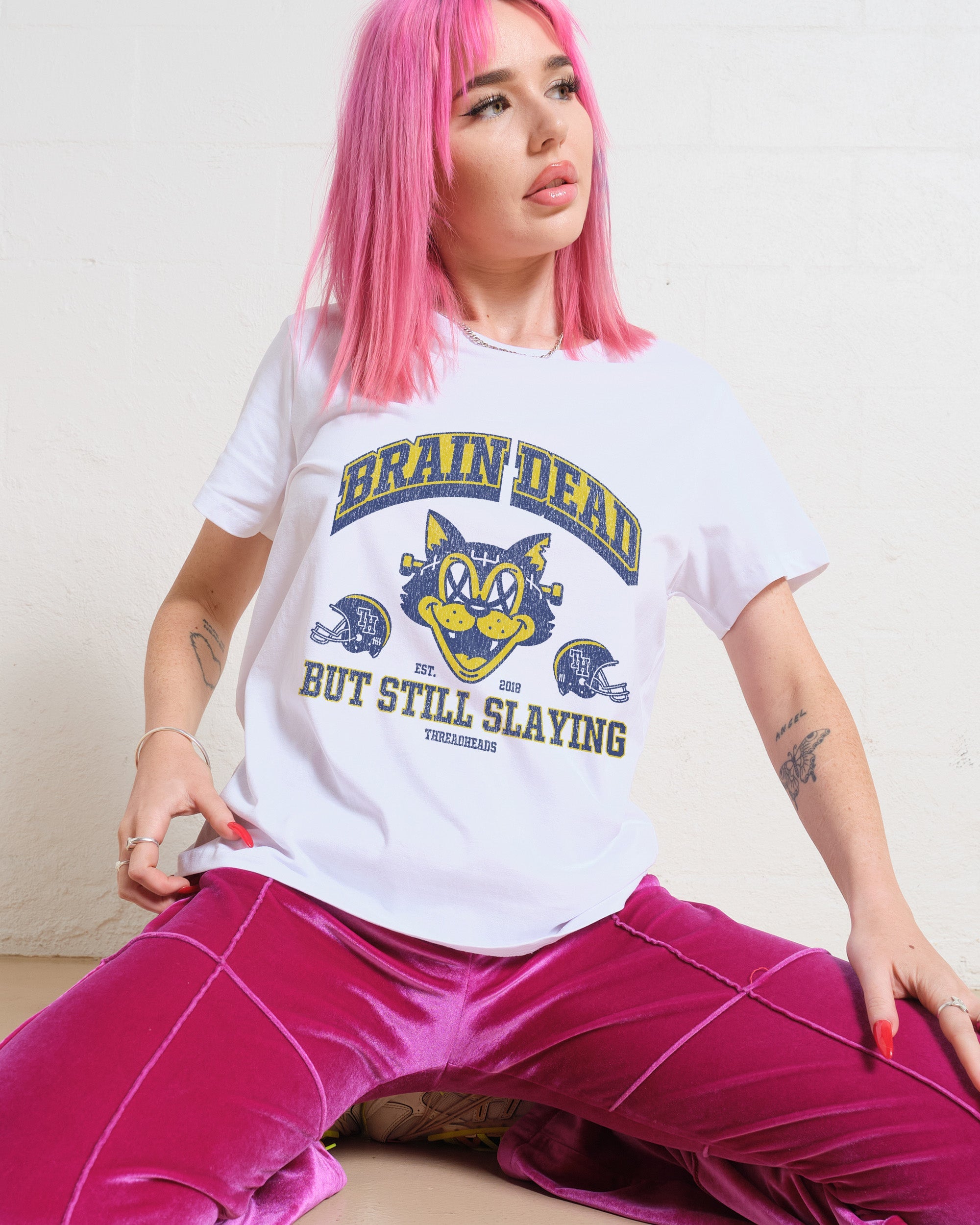 Brain Dead Cat T-Shirt #gender_women's