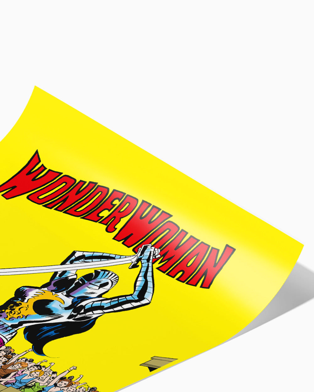 Wonder Woman Defeat Art Print #colour_Yellow