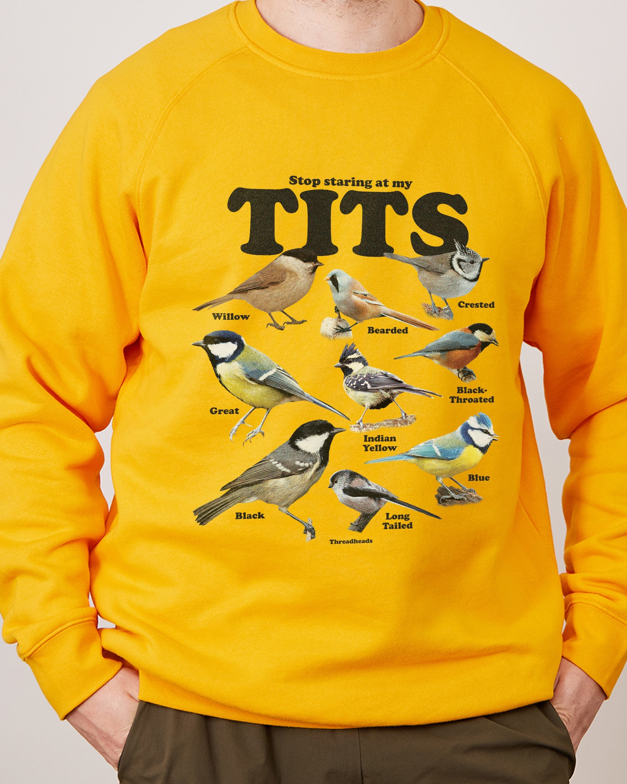 Stop Staring At My Tits Jumper Australia Online Yellow