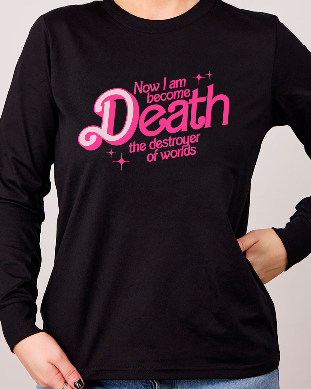 Death The Destroyer Of Worlds Long Sleeve Black