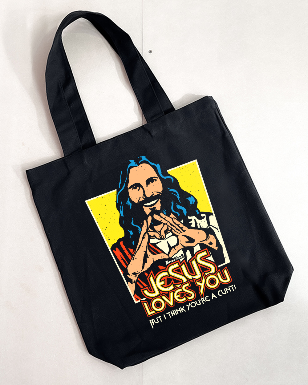 Jesus Loves You Tote Bag Australia Online Black