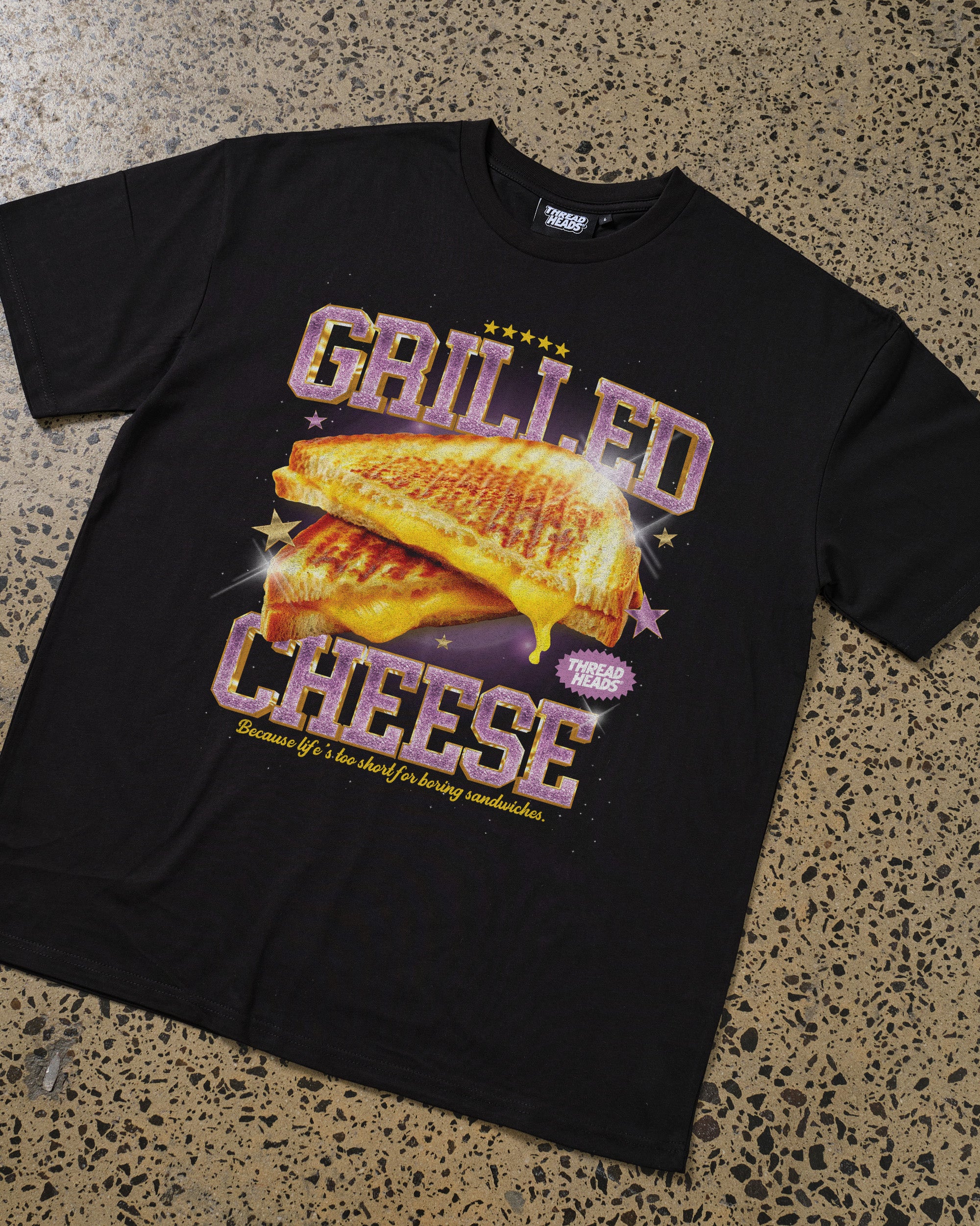 Grilled Cheese T-Shirt Australia Online Black