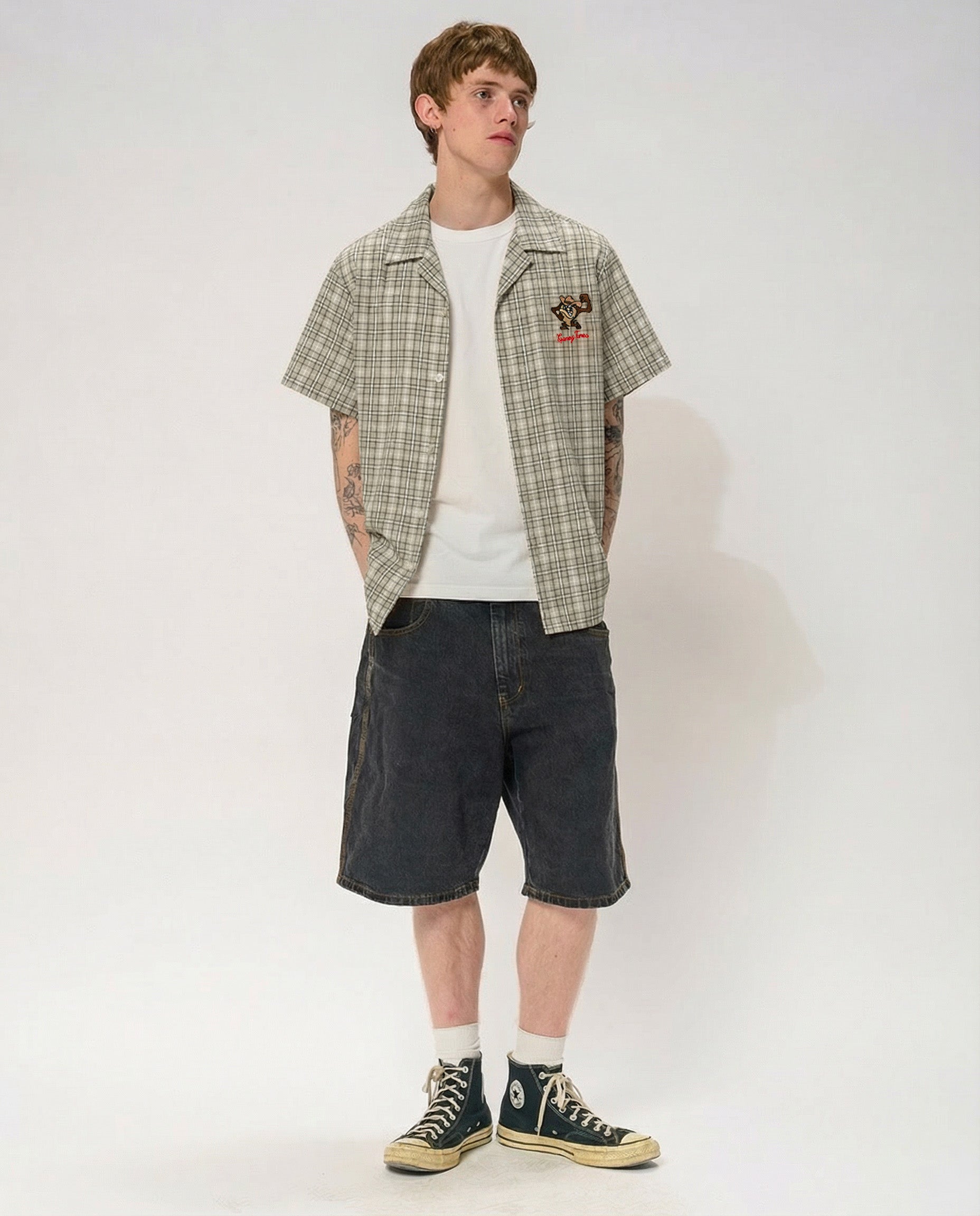 Rootin Tootin Taz Button Down T-Shirt Threadheads Australia Online