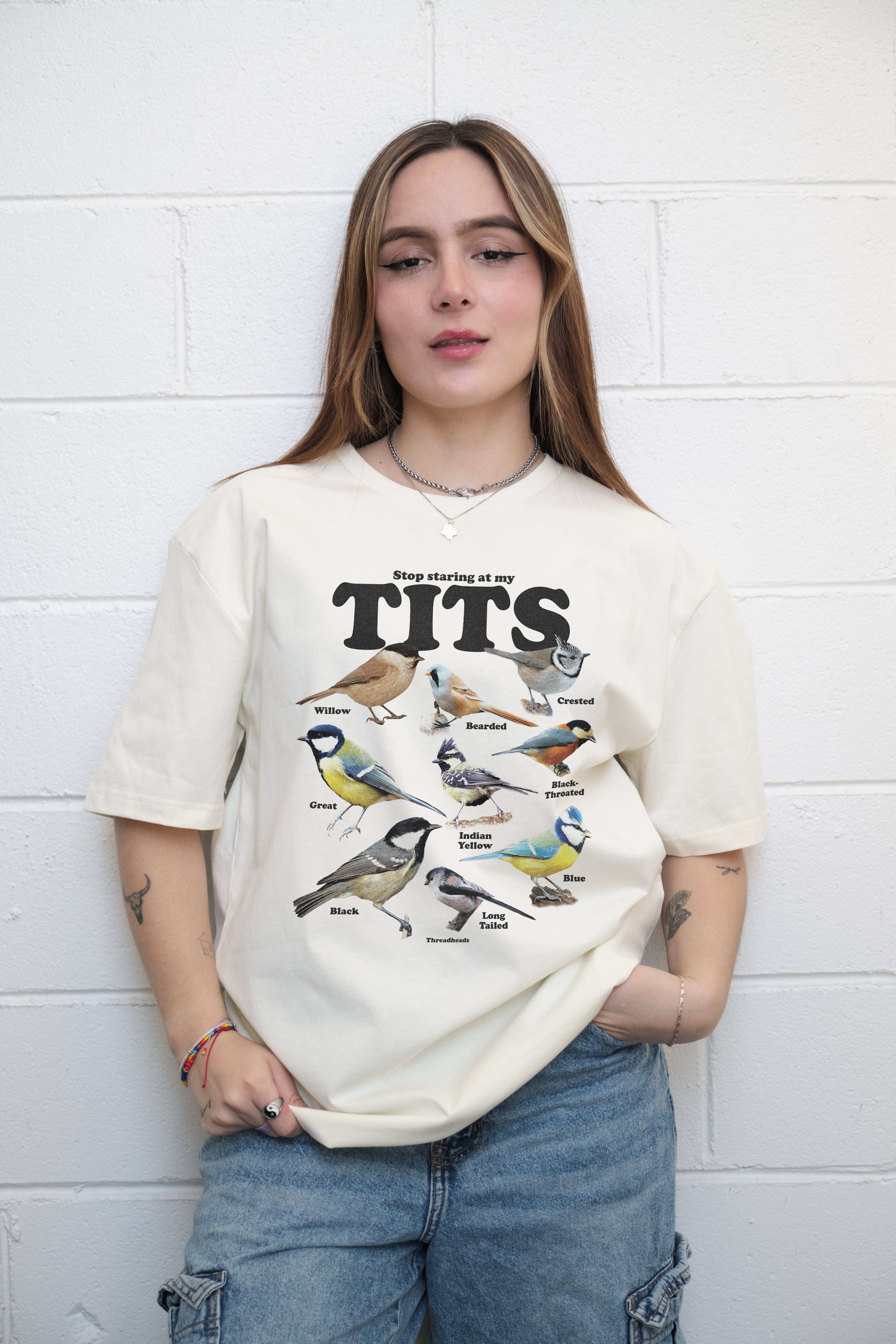 "Stop Looking At My Nuts" Funny T-Shirt - Humor Graphic Tee - 100% Combed Cotton