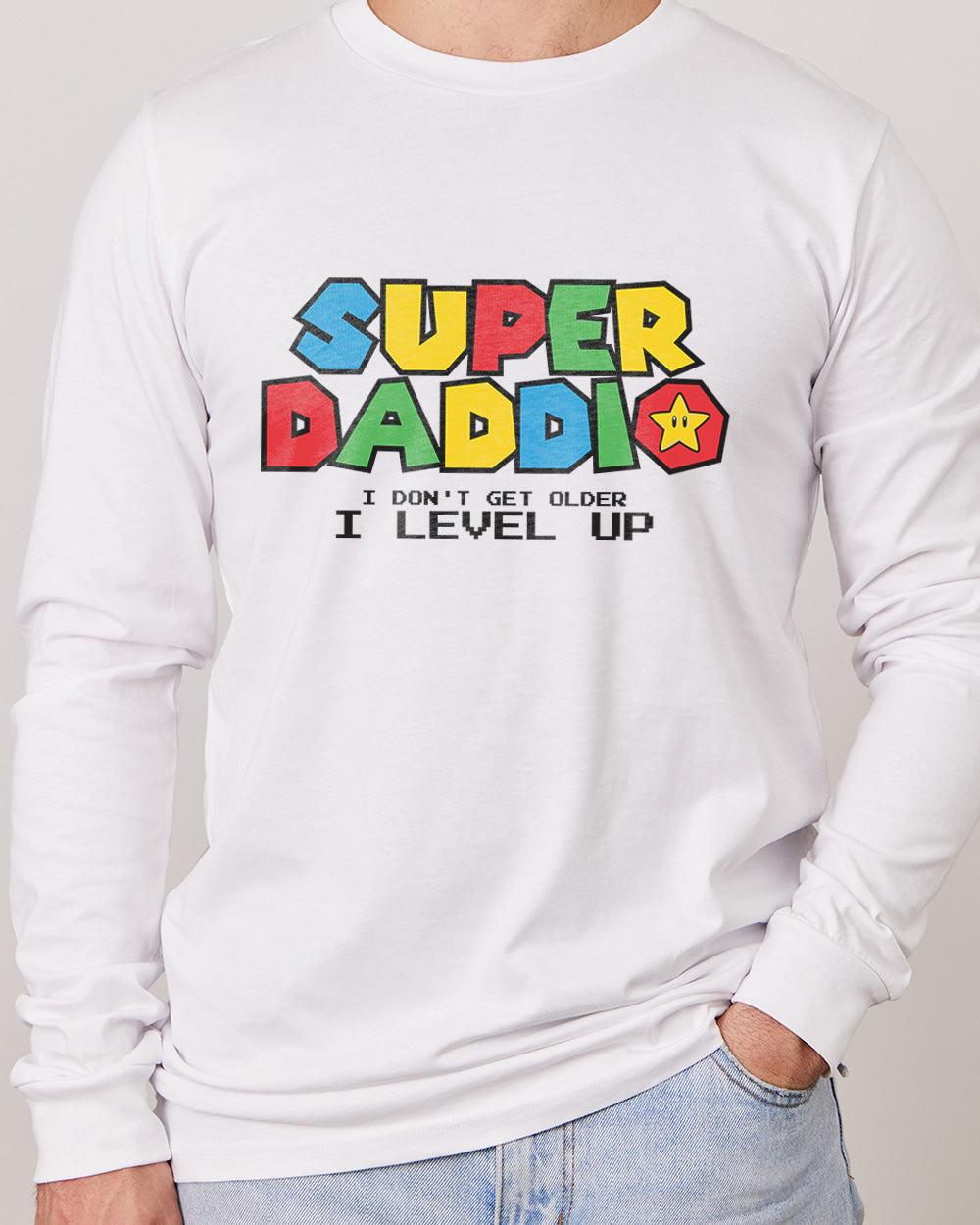 Super Daddio Long Sleeve Australia Online #colour_white
