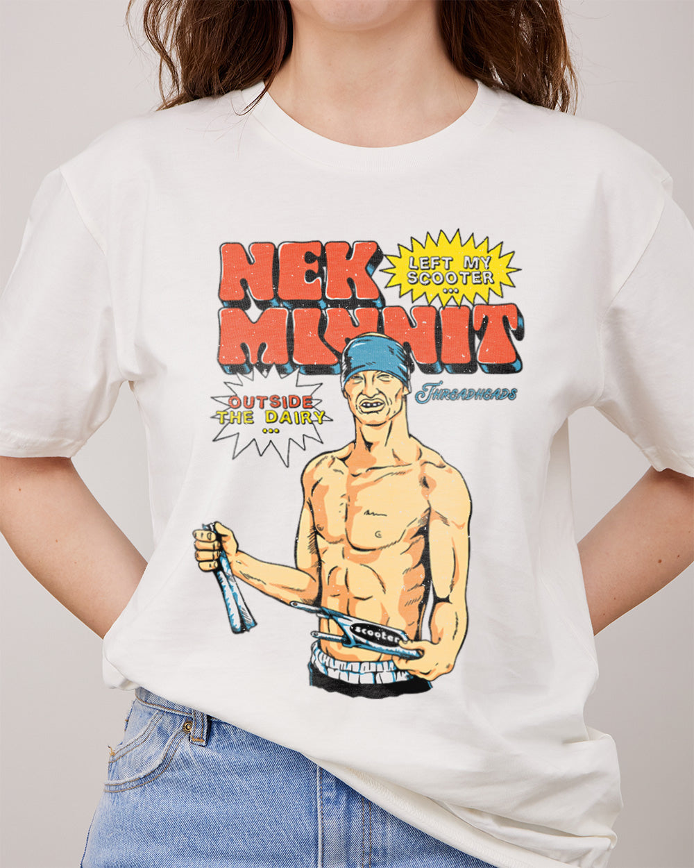 Nek Minute T-Shirt Australia Online #colour_natural