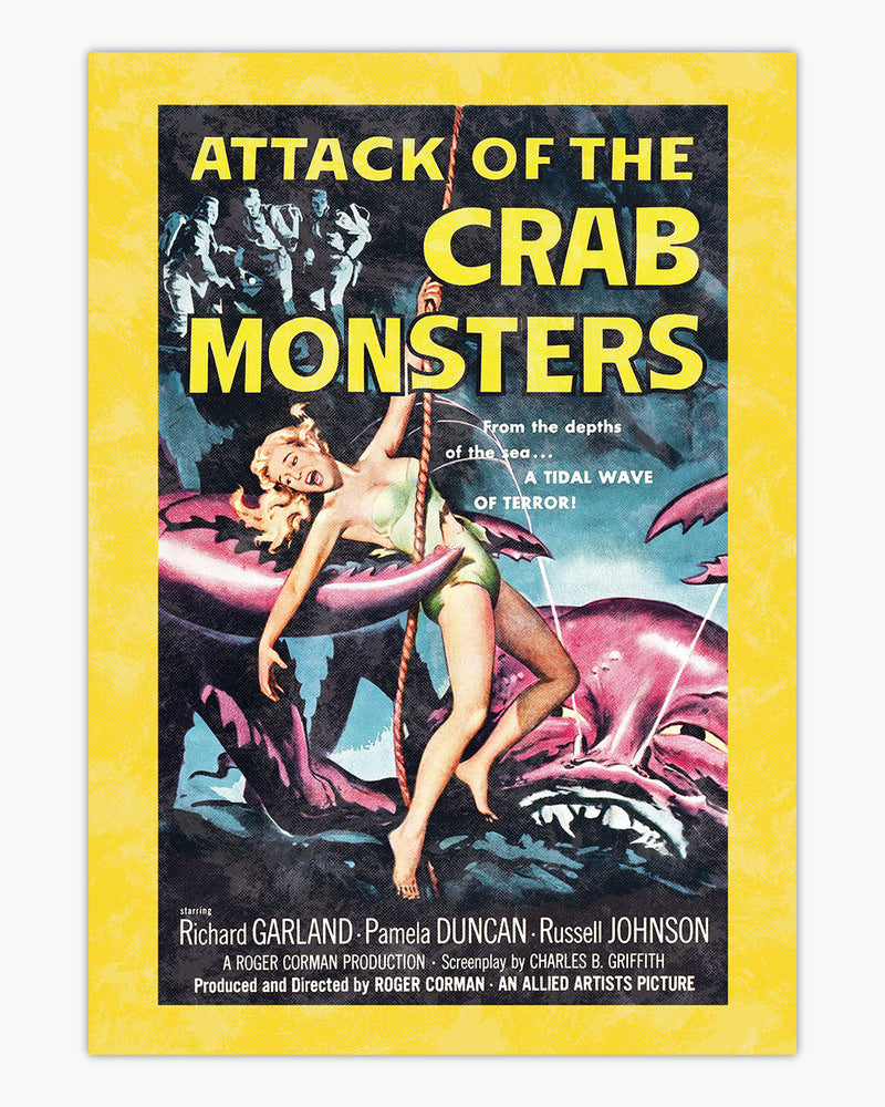 Attack of the crab monsters art print wall art australia
