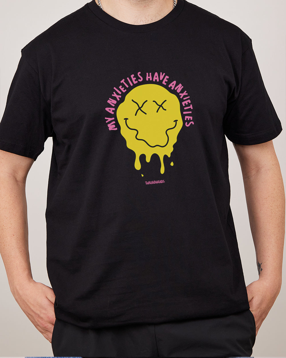 My Anxieties Have Anxieties T-Shirt Australia Online #colour_black