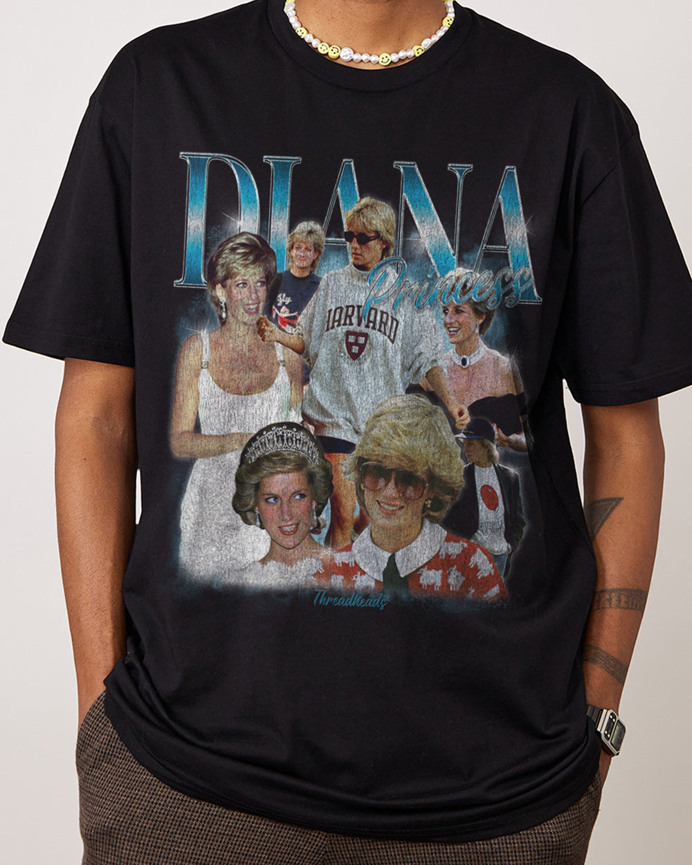 Princess Diana T-Shirt Australia Online #colour_black