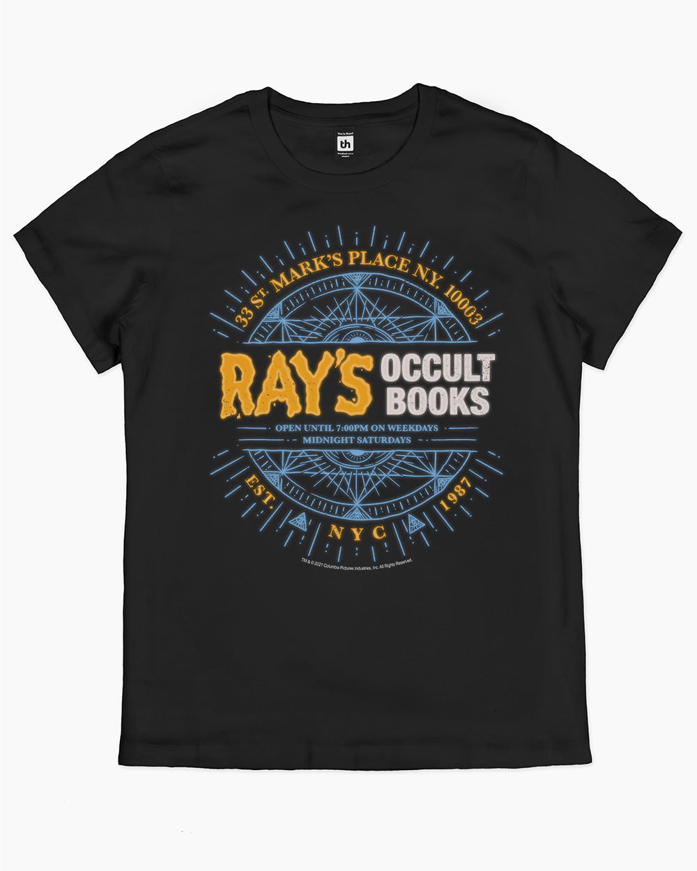 Rays Occult Books T-Shirt Australia Online #colour_black