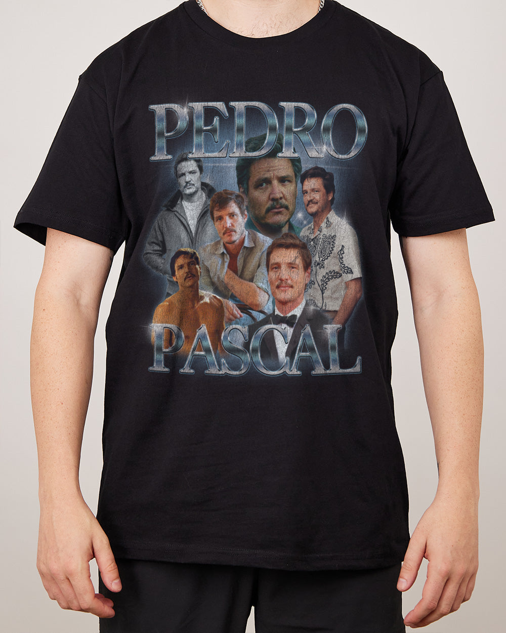 Pedro Pascal T-Shirt Australia Online #colour_black