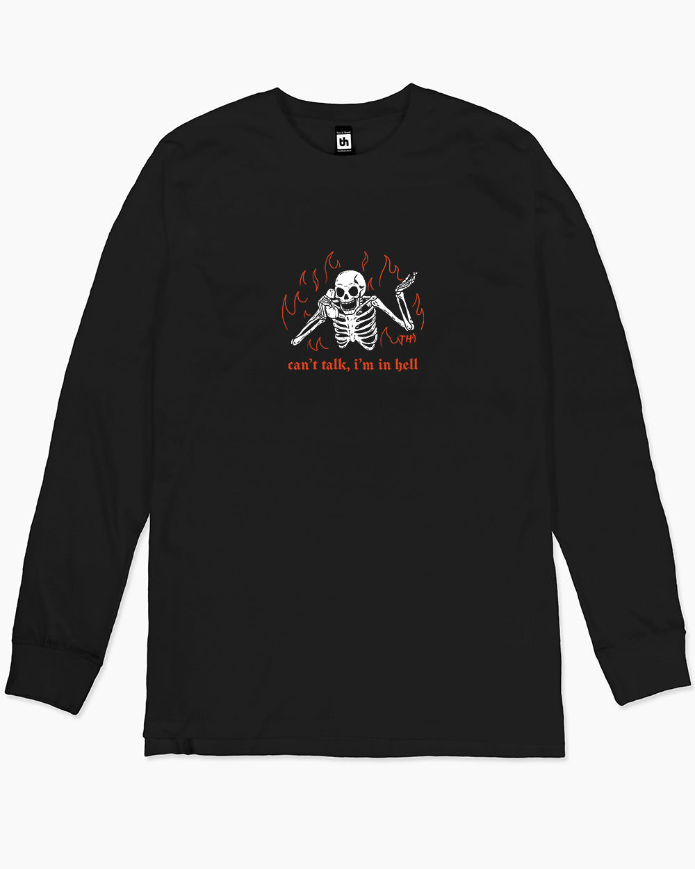 Can't Talk In Hell Long Sleeve Australia Online #colour_black
