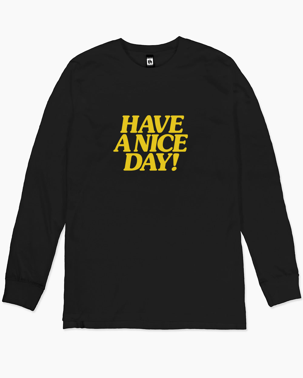 Have A Nice Day! Long Sleeve Australia Online #colour_black