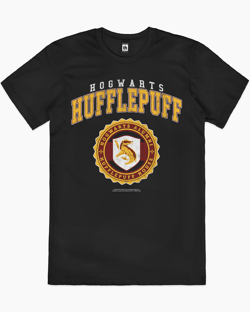 Hufflepuff College T-Shirt Australia Online #colour_black