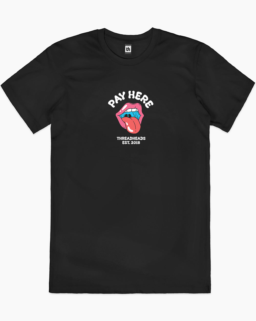 Pay Here T-Shirt Australia Online #colour_black