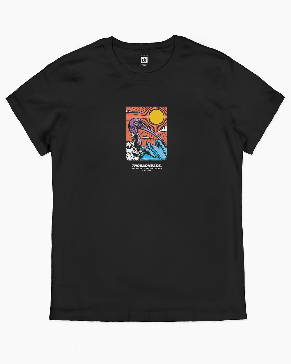 The House of the Bin Chicken T-Shirt Australia Online #colour_black