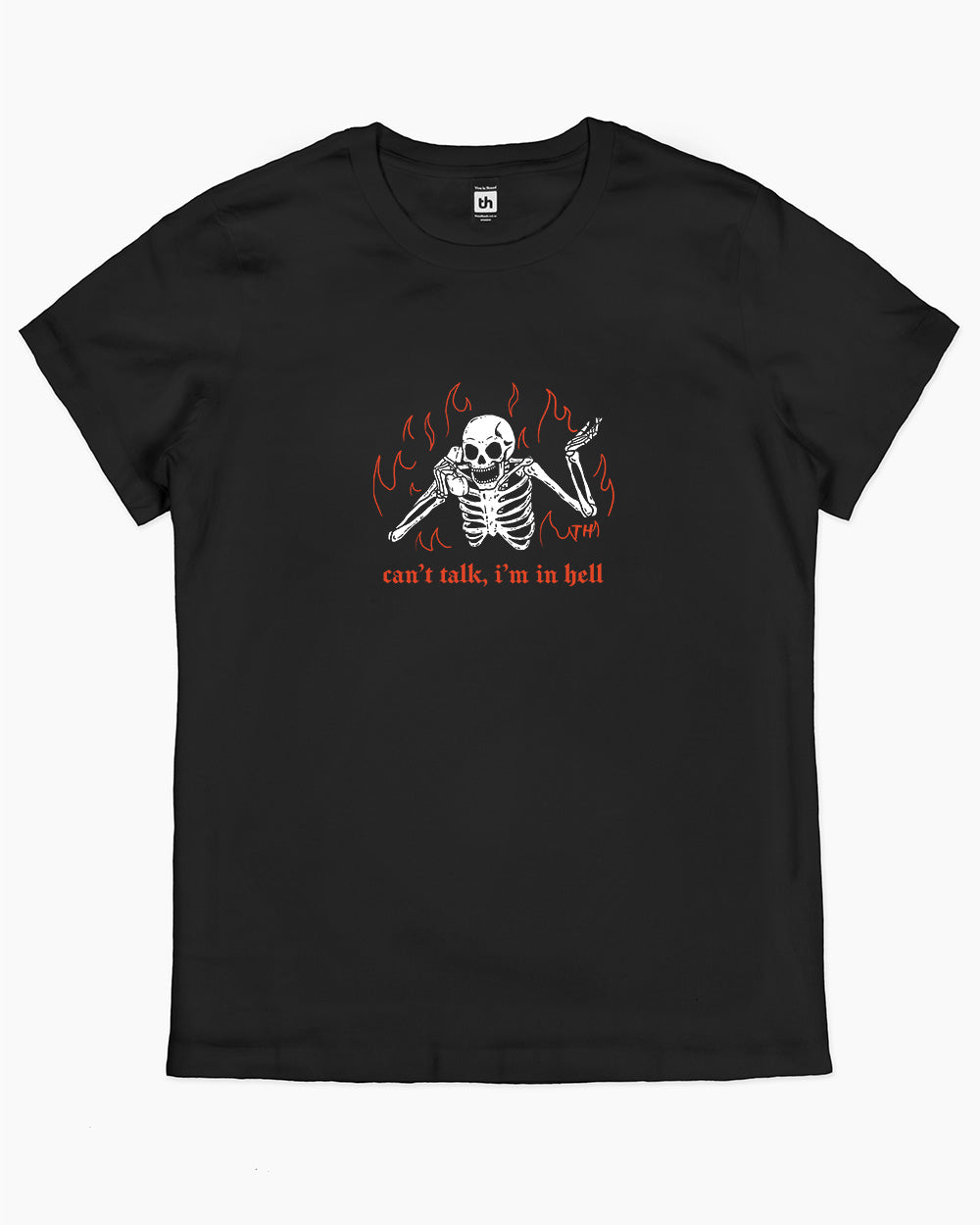 Can't Talk In Hell T-Shirt Australia Online #colour_black