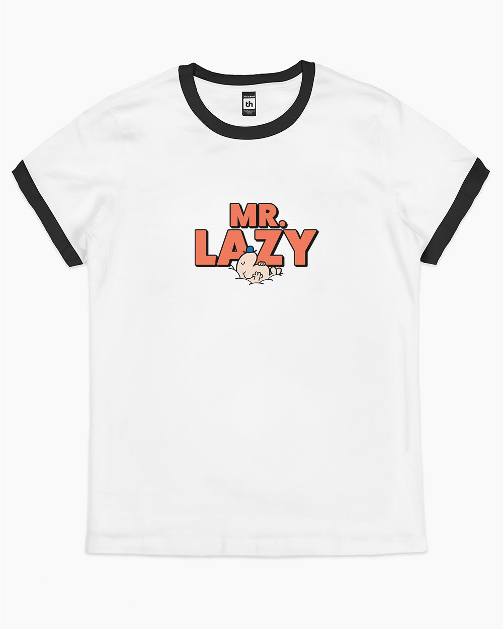Mr. Lazy T-Shirt Australia Online #colour_black ringer
