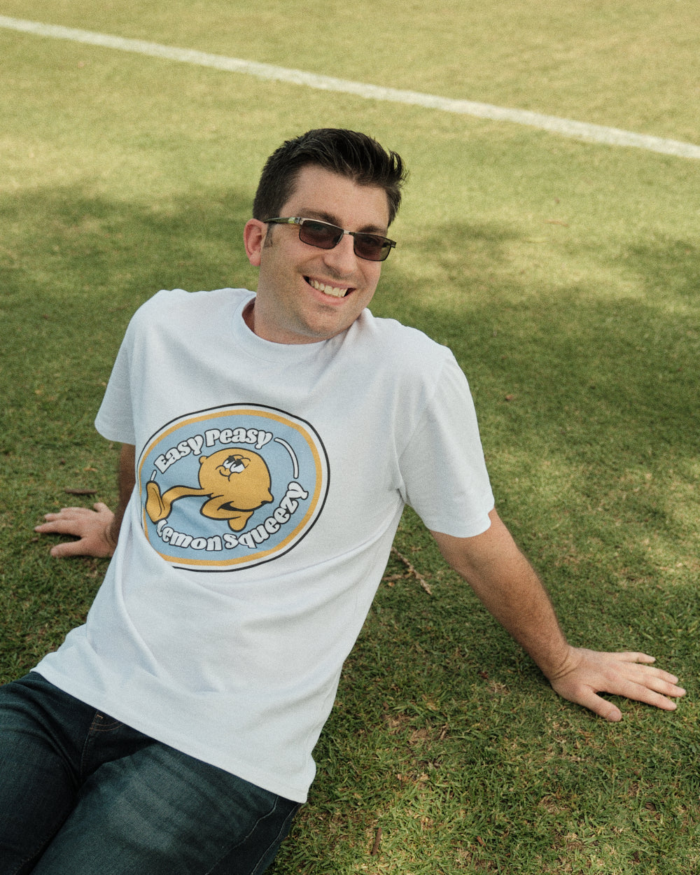 Easy Peasy Lemon Squeezy T-Shirt Australia Online #colour_white