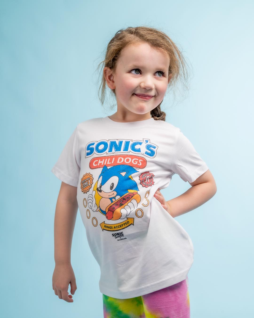 Sonic Chili Dogs Kids T-Shirt Australia Online #colour_white