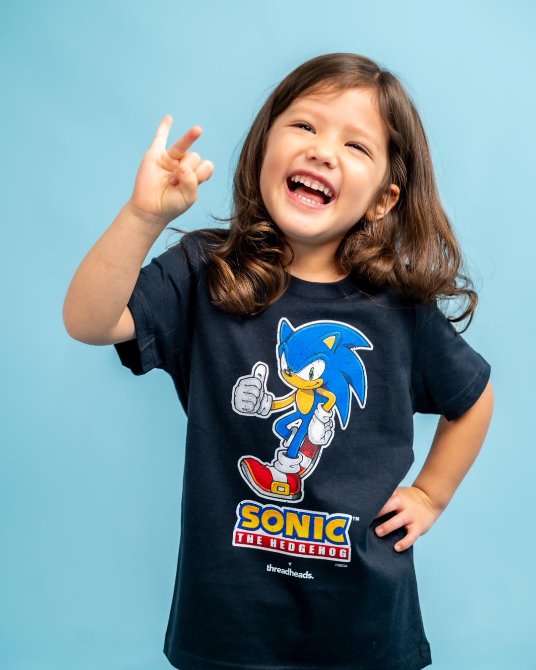 Sonic the Hedgehog Kids T-Shirt Australia Online #colour_navy