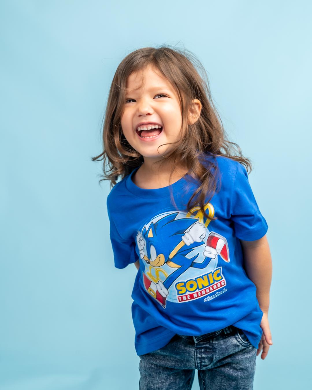 Vintage Sonic Kids T-Shirt Australia Online #colour_blue