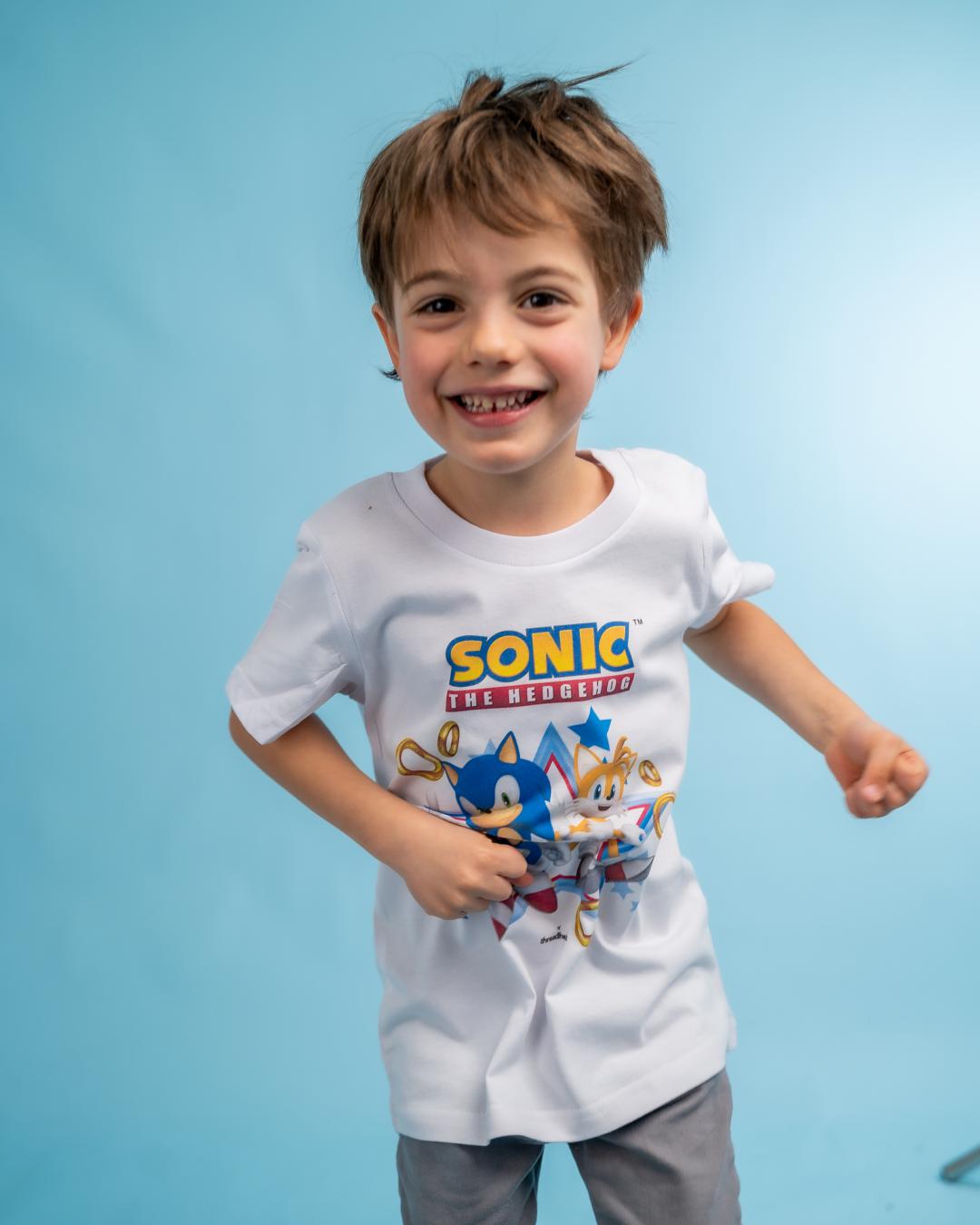 Sonic and Tails Kids T-Shirt Australia Online #colour_white