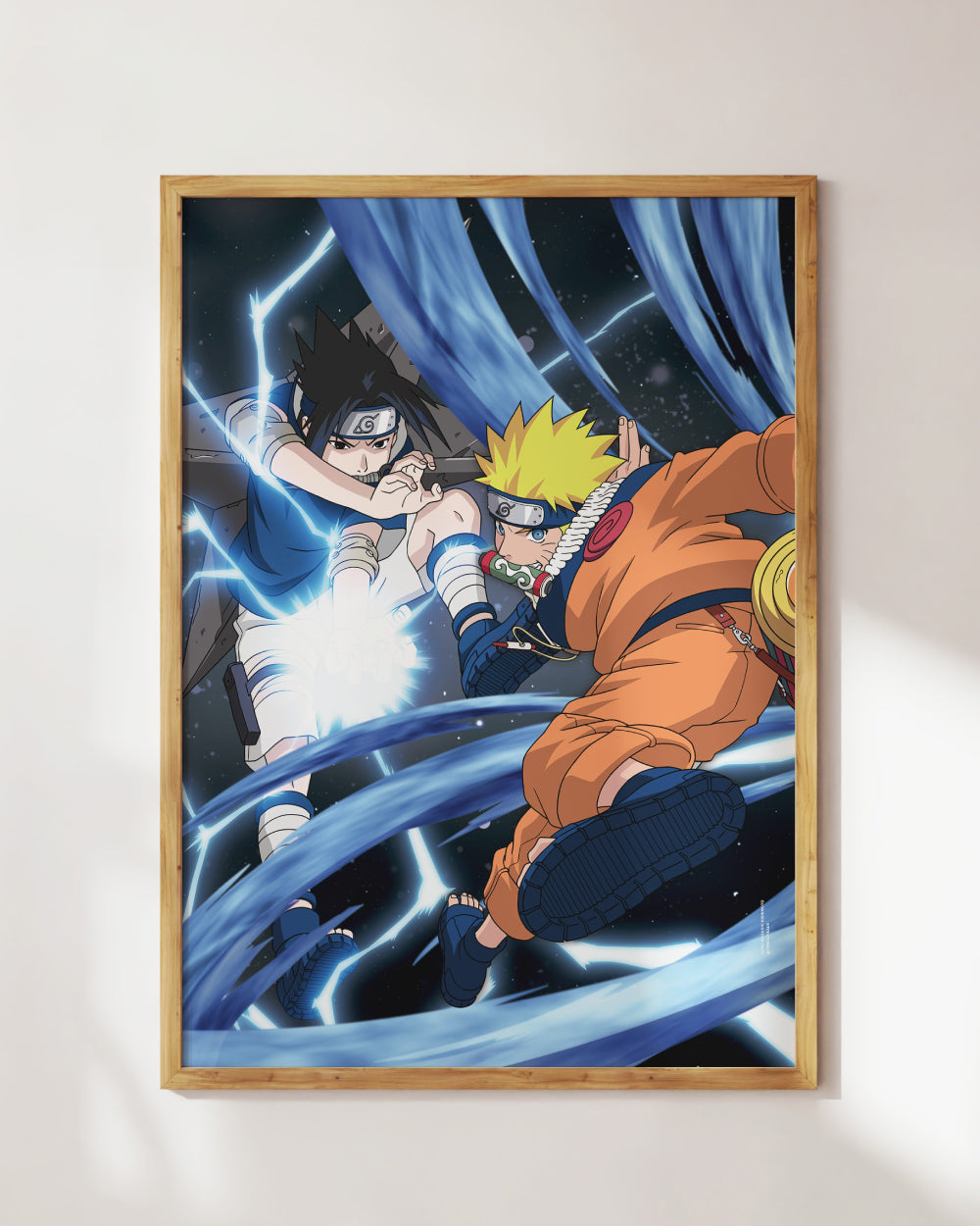 Naruto vs Sasuke Art Print